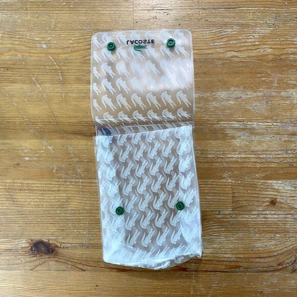 LACOSTE Clear Vinyl Cosmetic / swimwear / Travel Pouch - Picture 3 of 5